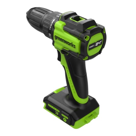 Дрель-шуруповерт акк GREENWORKS DD345 24V Li-Ion 45Нм бесщет.дв., без акк и ЗУ Арт. 3708307