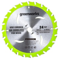 Диск пильный 165х20х24Т GREENWORKS Арт. 2955707