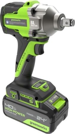 24V Гайковерт ударный акк.IW5500, б/щет, 1/2'', 500Нм,3 режима,1х4Ач,ЗУ,кор (3805007CUB)