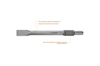 Долото HEX30 плоское 35*400мм ЗУБР БУРАН Арт. 29375-35-400