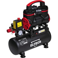 Компрессор Elitech КПБ 200/8М-В 9л, 200л/мин, 1 кВт, безмасл, малошумный Арт. КПБ 200/8М-В