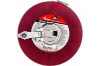 Рулетка 20м геодезическая фиброглассовая лента,красная Курс Арт. 17507