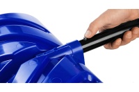 Лопата снеговая ЗУБР СИБИРЬ 500 мм пластиковая со стальной планкой эргономичный алюминиевый черенок Арт. 39925