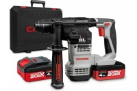 Перфоратор акк CROWN CT28001HX-4 BMC SDS+ 20V*4Ah Li-Ion 2.3Дж 3 реж. 2АКБ ЗУ Арт. CT28001HX-4 BMC