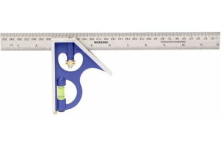 Угольник комбинир. с уровнем WORKPRO 300мм Арт. WP264002
