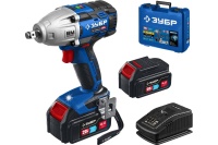 Гайковерт акк. уд. ЗУБР GB-500-42 20V*4.0Ah Li-Ion 1/2" 500Нм 2АКБ ЗУ Арт. GB-500-42