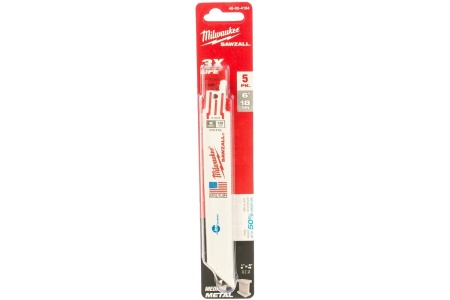 Полотно сабел. по мет. Milwaukee 150х1.4 Metal Ice Edge 5шт./уп. Арт. 48004184