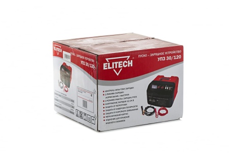 Пуско-зарядное устр-во Elitech УПЗ 30/120 120/20А, 12/24В, 220В Арт. УПЗ 30/120