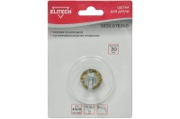 Щетка для дрели плоская 30мм латунированная витая проволока, ELITECH Арт. 1820.076300