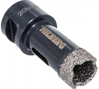 Коронка алмазная HILBERG 20мм M14 по керамограниту для УШМ (сухое сверление) Арт. HH620