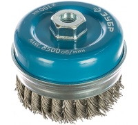 Щетка чашечная усиленная для УШМ витая 100мм, М14 ЗУБР Арт. 35271-100_z02