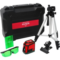 Нивелир лазерный Elitech ЛН 3К-ЗЕЛ Промо 15м, 0,3мм/м, 2 луча, кейс Арт. ЛН 3К-ЗЕЛ Промо