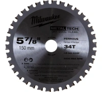Диск пильный по металлу для циркулярной пилы 150x20x1.6x34 GEN II