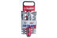 Набор головок 6 гран. 1/2" 20 предм. с трещеткой 8-32мм пластик. холдер. ЗУБР Арт. 27647-H20