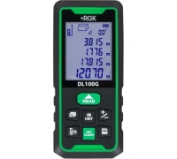 Дальномер лазерный RGK DL100G 100м точн 2мм +угломер Арт. 778190