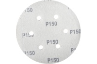 Круг шлифовальный ELITECH 150мм Р150 липучка, 6 отверстий, 5шт/упак. Арт. 1820.099200