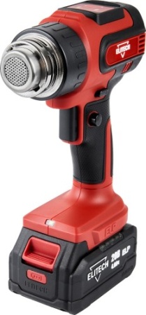 Фен аккумуляторный Elitech ТВА 20СЛ2 20V*4Ач 200л/мин 550С Арт. ТВА 20СЛ2 (E2207.009.01)
