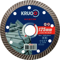 Диск алм KRUGO MASTER Турбо 125*22.2мм по ж/бетону Арт. 81061250258
