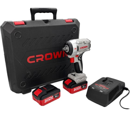 Гайковерт акк.уд. CROWN CT22062HX-4 BMC 20V*4Ah Li-ion 1/2" 550Нм 2 акк. ЗУ Арт. CT22062HX-4 BMC