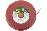 Рулетка 20м геодезическая фиброглассовая лента,красная FIT Арт. 17520