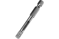 Cверло вакуумное алмазное трубчатое для дрели (HEX 1/4) 6мм по керамограниту ЗУБР Арт. 29865-06