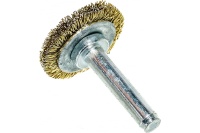 Щетка для дрели плоская 30мм латунированная витая проволока, ELITECH Арт. 1820.076300