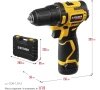 Дрель-шуруповерт акк STEHER CDB-120-2 12V*2Ah Li-Ion 35Нм 2акк. кейс Арт. CDB-120-2