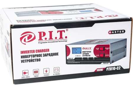 Зарядное устройство PIT PZU10-C2 180вт, 10А, 12/24В Арт. PZU10-C2