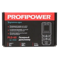 Дальномер лазерный PROFIPOWER PLD-60 60м Арт. E0268