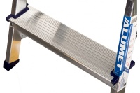 Стремянка 2-сторонняя Алюмет алюминиевая 2-х ступ Арт. AD7202