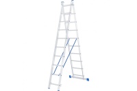 Лестница двухсекционная алюм. 2х10 278/39.5см СИБРТЕХ Арт. 97910