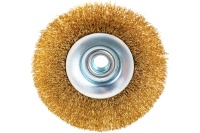Щетка дисковая для УШМ латунированная 115мм, М14 ELITECH Арт. 1820.075200