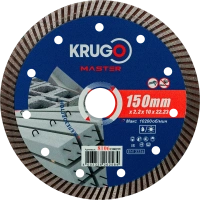 Диск алм KRUGO MASTER Турбо 150*22.2мм по ж/бетону Арт. 81061500259