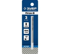 Сверло по металлу ЗУБР Проф-В Р6М5; класс B 3.0х61мм Арт. 29621-3