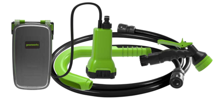 Насос для бочек аккумуляторный GREENWORKS G24SWP 100Вт 30л/мин Арт. 3401007
