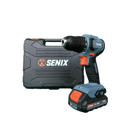 Дрель-шуруповерт аккумуляторная SENIX PDDX2-M3-EU 20V*2Ah 50Нм 2 АКБ и ЗУ PDDX2-M3-EU