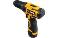 Дрель-шуруповерт акк STEHER CD-120-1 12V*2Ah Li-Ion 30Нм кейс Арт. CD-120-1