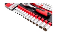 Набор головок с трещеткой 6 гран. 1/4" 28 предм. 4-14мм ЗУБР ТМ-28 Арт. 27645-H28_z01