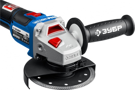 УШМ акк ЗУБР Профессионал AB-125 20V*4Ah Li-Ion 125мм, бесщет дв, 2 акк ЗУ Арт. AB-125-42