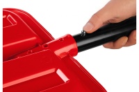 Лопата снеговая ЗУБР УРАЛ 400мм пластиковая со стальной планкой эргономичный алюминиевый черенок V Арт. 39927