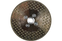Диск алмазный Hilberg 125*М14*2мм (фланец) Super Ceramic Flange сплошной, мокр керамогранит Арт. HM514