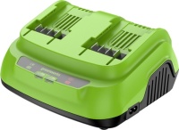 Зарядное устройство GREENWORKS G24X2C8 24V 8A ультрабыстрое двойное 2958807