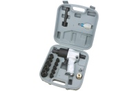 Пневмогайковерт ELITECH 1/2" 610Нм 141л/мин, кейс + набор головок Арт. 0704.013000