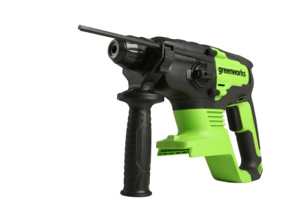 Перфоратор акк GREENWORKS GD24SDS2K4 SDS+ 24V*4Ач Li-Ion 2Дж 3 реж. акк и ЗУ Арт. 3803007UB
