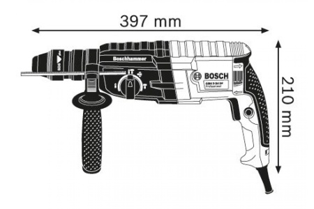 Перфоратор BOSCH GBH 240 F SDS+ 790Вт 2.7Дж 3 реж. съем.патрон Арт. 0611273000