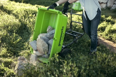 Ручная самоходная тележка  GREENWORKS (без акб. и з.у)