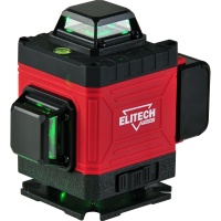 Нивелир лазерный Elitech ЛН 4/360-ЗЕЛ Промо гор.2х360град/верт.2x360град луч 20/50м 0.3мм/м Li-ion