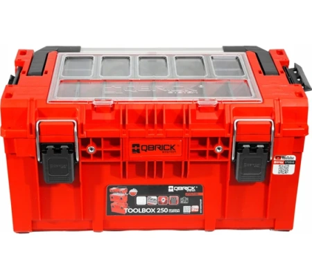 Ящик для инструментов QBRICK System PRIME Toolbox 250 Expert Red Ultra HD Custom 535*327*277мм Арт. 10501375