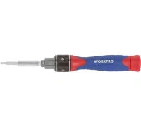 Отвертка реверсивная DOUBLE DRIVE 12 насадок WORKPRO Арт. WP221051