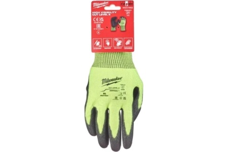 Перчатки Milwaukee Hi-Vis Cut Level 5/E 9/L Арт. 4932479933